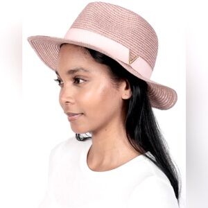 NWT Blush “Femme Floral” Ladies Panama Hat